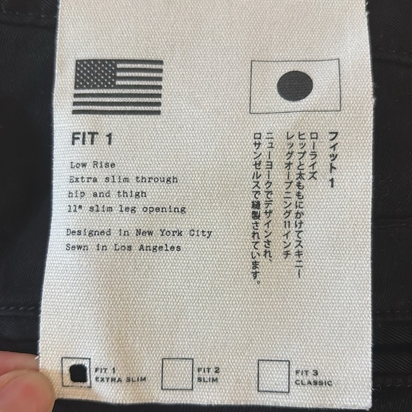 Rag and Bone Men’s Ultra Slim Black Pant - Picture 11 of 12